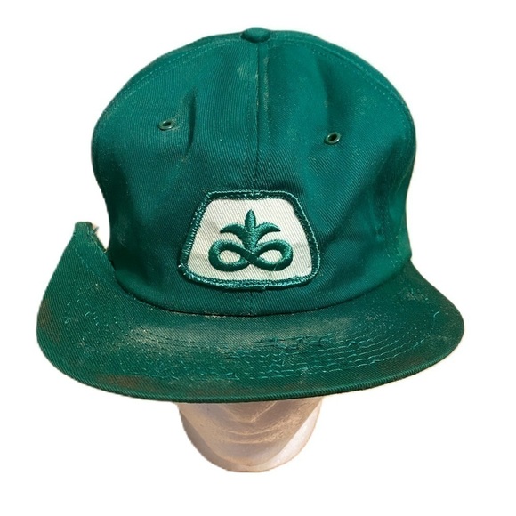 Vintage Pioneer Seed Corn Snap Back Hat Trucker Patch Restoration Salvage - Picture 1 of 4